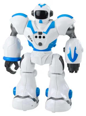 Produktbild von LEAN Toys 28840  Interaktiver ferngesteuerter Roboter, 16 Funktionen, Lichter und Geräusche, blau