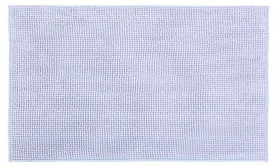Produktbild von GÖZZE Chenille Badteppich superweicher saugfähiger rutschfester Mikrofaser-Badvorleger Silber 50 x 70 cm