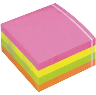Image de Tartan Haftnotiz Wrfel, 76 x 76 mm, farbig sortiert
