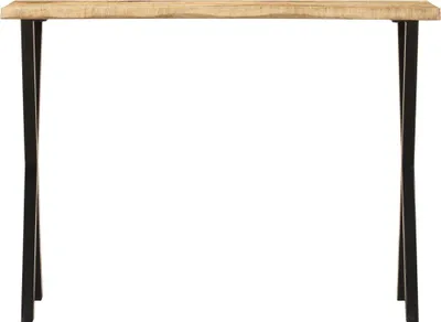 Zdjęcie produktu dla vidaXL Stolik konsola z krawędzią drzewa 105x33x76 cm lite drewno mango