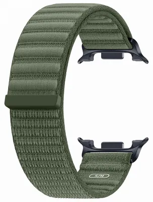 Imagen del producto de Correa de tela original para Samsung Galaxy Watch 9 (40/44mm) / Watch 8 (40/44mm) / Classic (46mm) - Talla S/M - Olive
