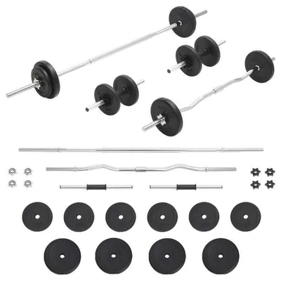 Image de Ensemble de haltères réglables de 30 kg pour un entraînement de fitness à domicile compact