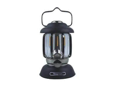 Obrázek produktu pro Tesla - LED Retro dekorativní lucerna 5W, 370lm, 2x2200mAh, IP44, černá