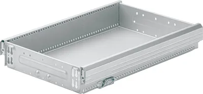 Produktbild von HETTICH Systema Top 2000 Stahlschubkasten 392 mm, 370 x 714 mm, Alu-Finish