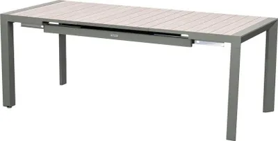 Produktbild von Gartentisch für 8 personen ausziehbar evasion beige leinen lorbeerblatt - Hespéride