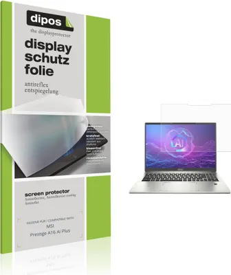Immagine prodotto di 2x Pellicola Protettiva per MSI Prestige A16 Ai Plus Protezione Schermo Antiriflesso dipos