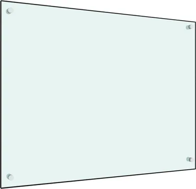 Obrázok produktu pre Kuchynská zástena, mliečna 80x60 cm, tvrdené sklo