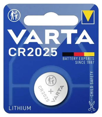 Produktbild von 5x Varta Knopfzelle CR2025, 160 mAh, Lithium Coin - 1 Stück | Packung (1 Stück)