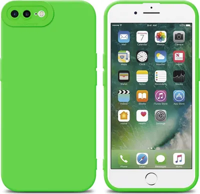 Image de Cadorabo Housse pour Apple iPhone 7 PLUS / 7S PLUS / 8 PLUS Housse de protection en vert TPU Silicone Etui Case Housse pour téléphone portable