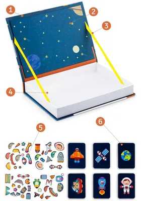 Obrázok produktu pre Ricokids RK-770 Magnetická kniha, vesmír