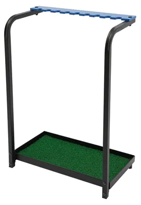 Produktbild von Golfschlägerständer - Organizer & Displayständer - Für 9 Schläger - Freistehend - 50×27,5×72 cm - Acryl/Eisen/Kunststoff - Abriebfest - Grün