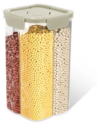 Vorratsdosen 2,6 l, 4 Fächer, transparent, BPA-frei