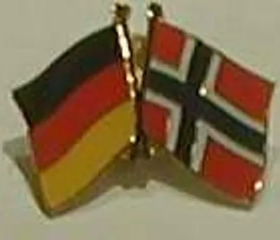 Produktbild von Norwegen / Deutschland Freundschafts Pin Anstecker Flagge Fahne Nationalflagge