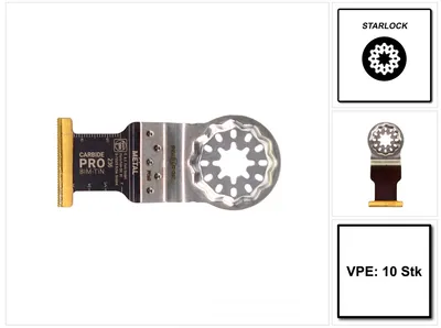 Image de Fein E-Cut Lame de scie Carbide Pro Starlock BI-Metall, 10 pièces 35 x 45 mm ( 63502236240 )