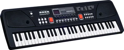Elektronisches Keyboard, 61 Tasten, schwarz, tragbar