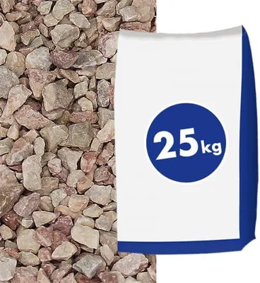 Produktbild von Tiroler roter Marmorsplitt, 8–16 mm, 25 kg