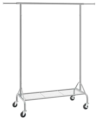 Kleiderständer Metall verchromt 110,5-150,5 cm bis 50 kg mit Schuhablage