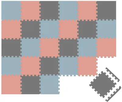 Imagen del producto de Alfombrilla de juego para bebés de 27 piezas, puzzle, 30x30 cm, alfombrilla para gatear, alfombrilla para el suelo, ideal para la habitación de los niños
