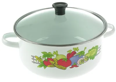 Zdjęcie produktu dla GARNEK Tradycyjny EMALIOWANY Garnuszek 18cm 2L Z Pokrywką INDUKCJA