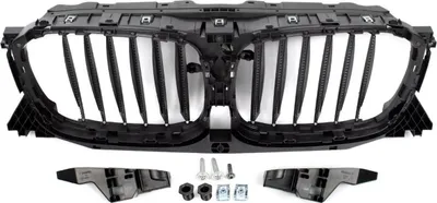 Immagine prodotto di Happiq griglia del radiatore per BMW X3 G01 / X4 G02 (2018-2020) - Griglia attiva a battente - Griglia anteriore di ricambio - Nero - Accessori auto