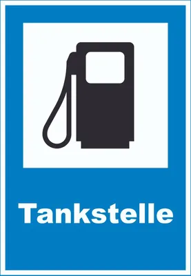 Produktbild von Tankstelle Schild A0 (841x1189mm)