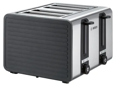 Productafbeelding van Bosch TAT7S45, 4 plakken, Zwart, Roestvrij staal, Roestvrij staal, Knopbediening, Draaibaar, CE, EAC, UA, VDE, 1800 W