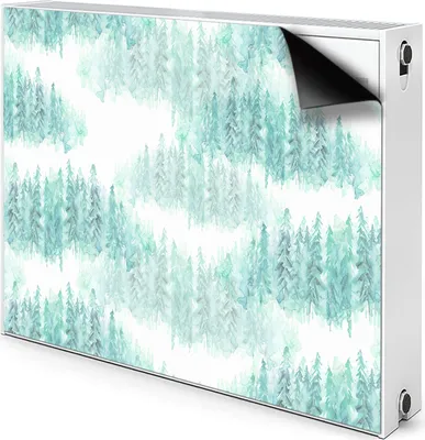 Produktbild von Magnet Heizkörperabdeckung Heizkörperverkleidung Verkleidung Abdeckung 90x60 cm  - Gemalter Wald