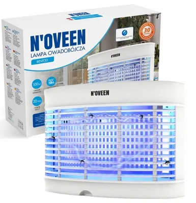 Zdjęcie produktu dla Lampa owadobójcza NOVEEN IKN930, 20W, 100 m², biała