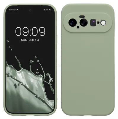 Produktbild von kwmobile Handyhülle für Google Pixel 11 Hülle - weiches Handy Silikon Case - Schutzhülle Cover - Graugrün