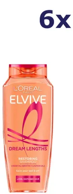 Produktbild von 6x L'Oréal Elvive Dream Lengths Shampoo 250 ml