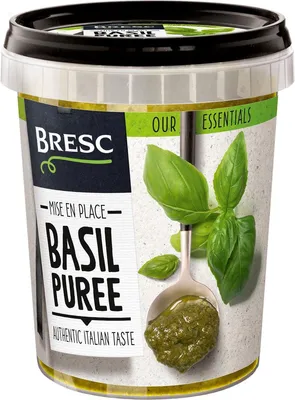 Produktbild von Bresc Basilikumpüree 5x 450g vegane Gewürz-Paste Püree aus frischem Basilikum