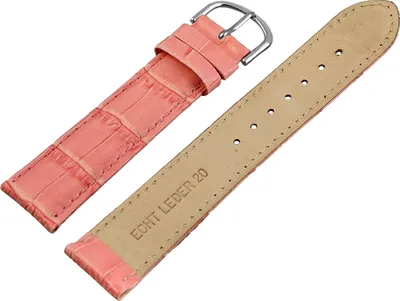 Produktbild von Echtlederband rosa, 20 mm, rosa Naht