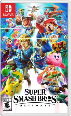 Zdjęcie produktu dla Nintendo Super Smash Bros. Ultimate, Nintendo Switch, Tryb multiplayer, E10+ (powyżej 10 lat), Do pobrania