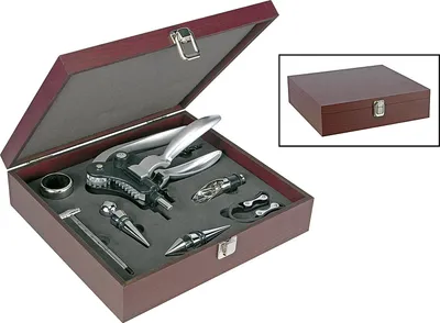 Produktbild von HI 10-tlg. Weinzubehör-Set in Geschenkbox