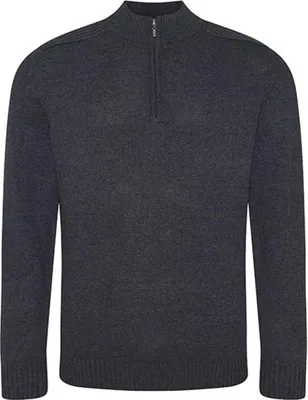 Produktbild von Ecologie EA061 | Damen Wakhan 1/4 Zip Knit Sweater - Farbe: Charcoal - Größe: L