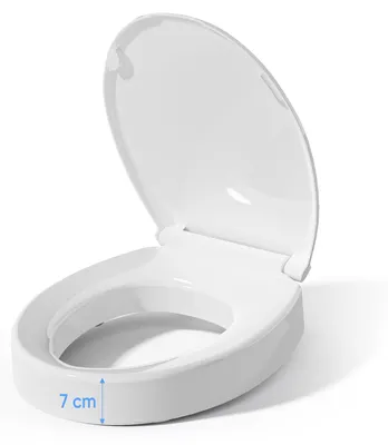 Obrázek produktu pro Záchodové sedátko s pomalým skláněním, oválné, 7 cm, vhodné pro bezbariérové koupelny