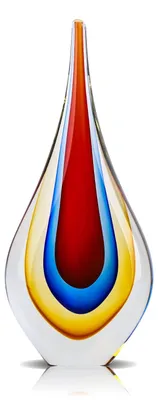 Productafbeelding van 9 Inch Handgeblazen Glas Sculptuur - Moderne Decoratie voor Woonkamer en Kantoor