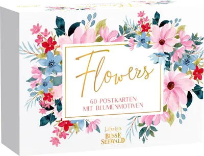 Produktbild von Flowers. 60 Postkarten mit Blumenmotiven