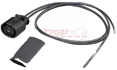 Productafbeelding van Reparatieset voor kabel van achterlicht, 250 mm, 2 kabels, METZGER, geschikt voor o.a. MAN TGA