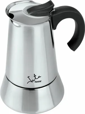 Zdjęcie produktu dla JATA Odin, Kawiarka moka, Czarny, Stal nierdzewna, Stal nierdzewna, 4 kub., 1 szt.