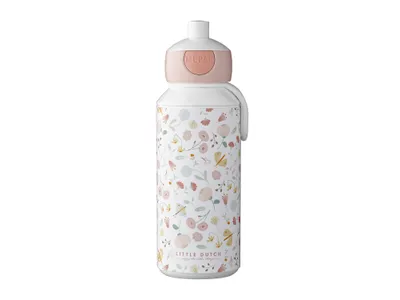 Produktbild von Mepal fľaša na pitie pop-up 400 ml Campus Little Dutch, plastová detská fľaša vhodná do umývačky riadu, Flowers & Butterflies, 107410065243