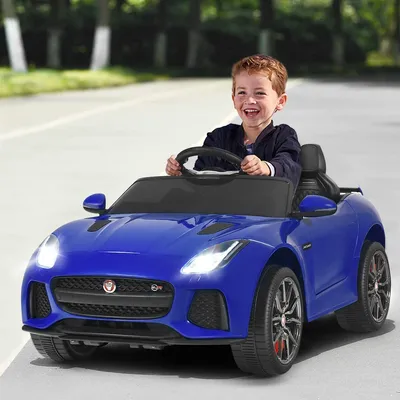 Obrázok produktu pre COSTWAY Jaguar 12V elektrické detské autíčko s rozprávkami a hudbou a klaksónom a svetlami, detské vozidlo s diaľkovým ovládaním 2,4G, elektrické autíčko 3-5 km/h pre deti od 3 rokov (Marine)