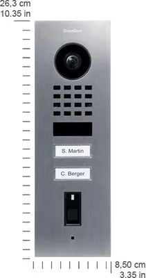 Obrázok produktu pre DoorBird IP Video Doorst. D1102FV Fingerpr. edels. V2A, underpu