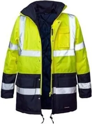 Produktbild von Winter Warnjacke WARNSCHUTZ PILOTENJACKE Arbeitsjacke Warnschutzjacke (BLIZAR-GELB) Gr. S