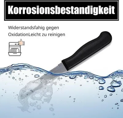Produktbild von Edelstahl-Küchenmesser-Set von 12 Teile, spülmaschinenfest