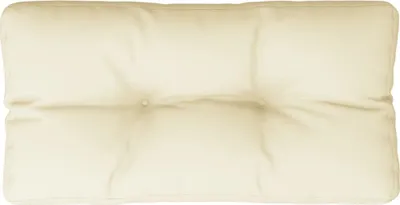 Image de vidaXL Coussin pour palette Crème 80x40x12 cm Tissu