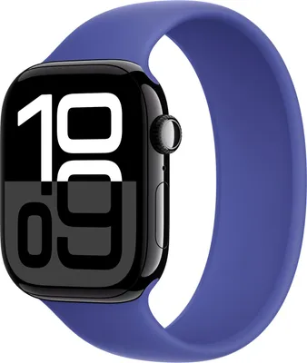 Immagine prodotto di Cinturino in silicone Solo Loop per Apple Watch Series 1 - 9 / SE (38/40/41 mm) | Series 10 / 11 (42 mm) - Taglia 6 - Blu oltremare