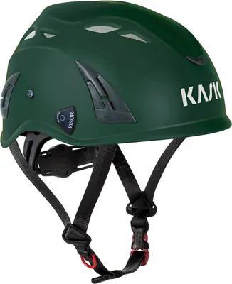Produktbild von KASK Plasma AQ Schutzhelm, Industriekletterhelm - Arbeitsschutzhelm, Drehrad, Sanitized, EN397 Farbe:dunkelgrün