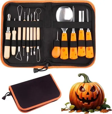 Produktbild von Professionelle Halloween-Pompon-Schneidwerkzeuge 13 Stück – Dauerhaftes Roheisen-Pompon-Schneidwerkzeug Mit Aufbewahrungskasten – Sicherheitsschneidwerkzeuge Für Kinder Und Erwachsene – Kreative Halloween- Dekoration Für Zuhause Und Feiern