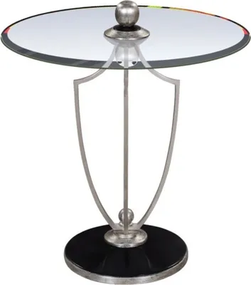 Produktbild von Casa Padrino Luxus Bistrotisch Silber / Schwarz Ø 60 x H. 70 cm - Runder Stehtisch